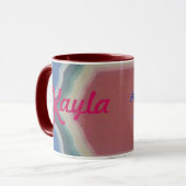 Kayla Bedeutungs-und Namen-Ursprungs-Tasse Tasse (Vorderseite Links)