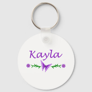 Kayla (Lila Schmetterling) Schlüsselanhänger