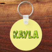Kayla Name Kiwi Design Schlüsselanhänger (Vorderseite)