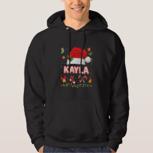 Kayla Santa Claus Hat Familie frohe Weihnachten We Hoodie