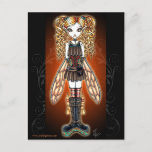 "Kayla" Steampunk Fairy Postcard Postkarte