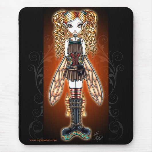 "Kayla" Steampunk Fee Mouspad Mousepad (Vorne)