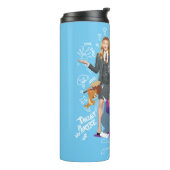 Kayla, Tom & Jerry - ein Spiel mit Katze und Maus Thermosbecher (Nach links gedreht)