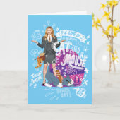 Kayla, Tom & Jerry - ein Spiel von Katze und Maus Karte (Gelbe Blume)