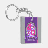 Kaylee individuelle Name bedeutet "Letter K knight Schlüsselanhänger (Vorderseite links)