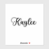 Kaylee Name - Handgeschriebene Kalligrafie Aufkleber (Blatt)