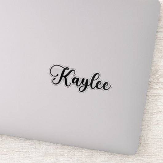 Kaylee Name - Handgeschriebene Kalligrafie Aufkleber (Detail)