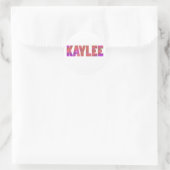 Kaylee Runder Aufkleber (Tasche)