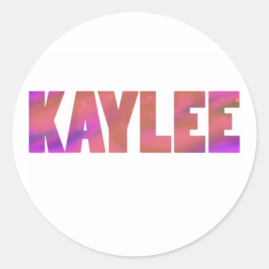 Kaylee Runder Aufkleber (Vorderseite)