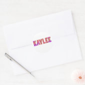 Kaylee Runder Aufkleber (Umschlag)