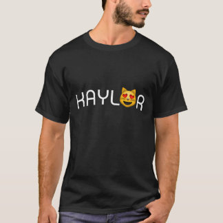 Kaylor I glauben Katzen-Herz-Augen Emoji T-Shirt