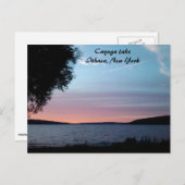 KAYUGA SEE, NACHT FALLS Postkarte (Vorne/Hinten)