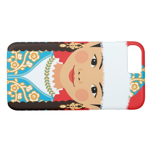Kazakh Matryoshka Fall Case-Mate iPhone Hülle (Rückseite (Horizontal))