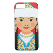 Kazakh Matryoshka Fall Case-Mate iPhone Hülle (Rückseite)