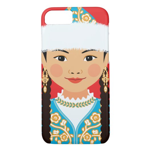 Kazakh Matryoshka Fall Case-Mate iPhone Hülle (Rückseite)