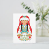 Kazakh Matryoshka Postcard Postkarte (Stehend Vorderseite)