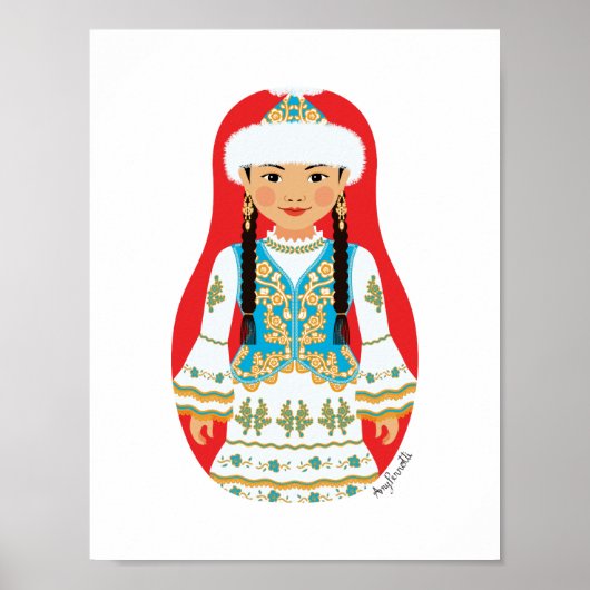 Kazakh Matryoshka Poster (Vorne)