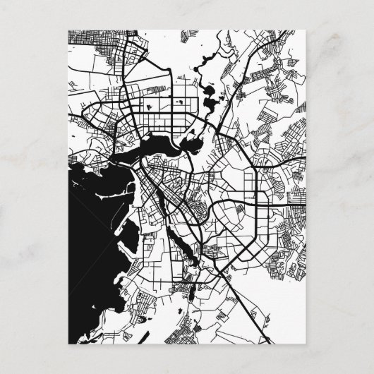 Kazan Russia City Map Postkarte (Vorderseite)