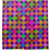 Kazbar Farbe Tiefes Purpur Duschvorhang (Vorderseite)