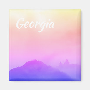 Kazbegi Georgia Gergeti Church Mountain Landschaft Magnet