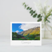 Kazbegi Georgia Kaukusgebirge Natur Postkarte (Stehend Vorderseite)