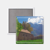 Kazbegi Stepantsminda Georgia Kaukusgebirge Magnet (Vorderseite/Rückseite)