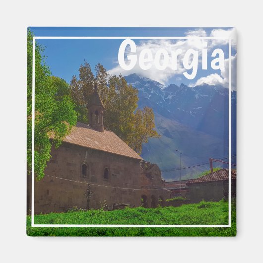 Kazbegi Stepantsminda Georgia Kaukusgebirge Magnet (Vorne)