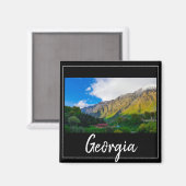 Kazbegi Stepantsminda Georgia Kaukusgebirge Magnet (Vorderseite/Rückseite)