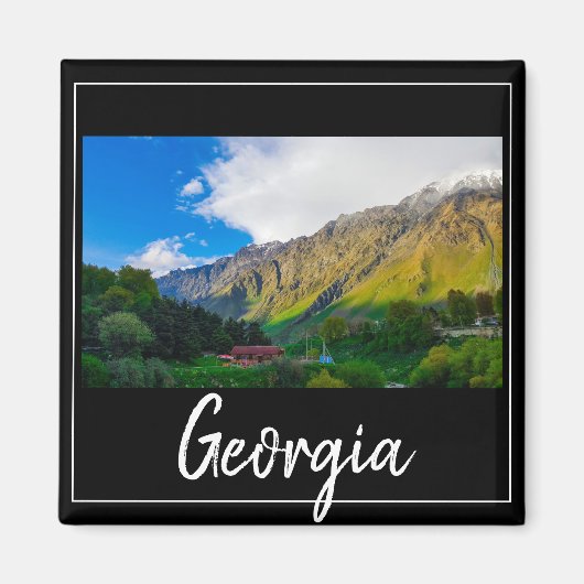 Kazbegi Stepantsminda Georgia Kaukusgebirge Magnet (Vorne)