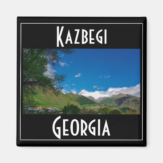 Kazbegi Stepantsminda Georgia Kaukusgebirge Magnet (Vorne)
