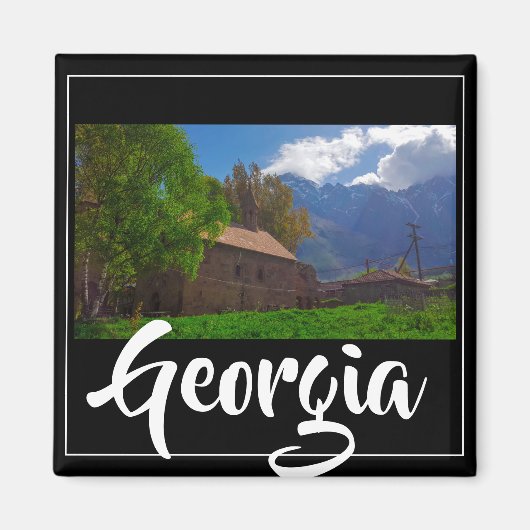 Kazbegi Stepantsminda Georgia Kaukusgebirge Magnet (Vorne)