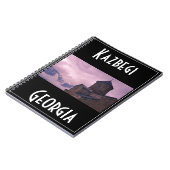 Kazbegi Stepantsminda Georgia Kaukusgebirge Notizblock (Linke Seite)