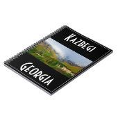 Kazbegi Stepantsminda Georgia Kaukusgebirge Notizblock (Linke Seite)