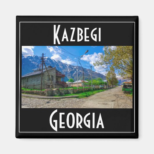 Kazbegi Stepantsminda Georgien Kaukasus Gebirge Magnet (Vorne)