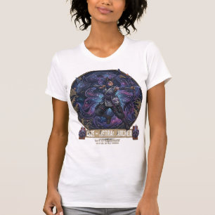 Kaze: Der Astral Kitsune Bogenschütze - Neo-Tradit T-Shirt