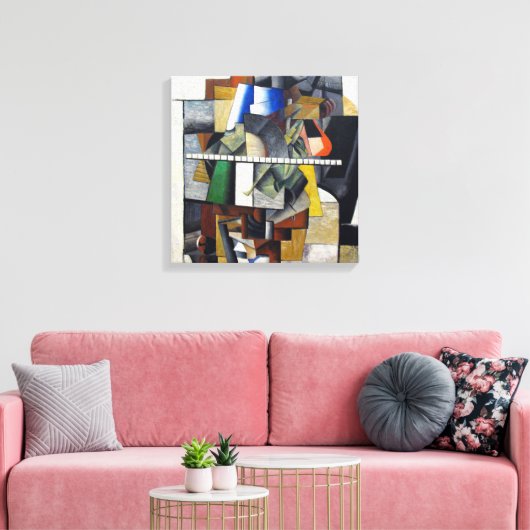 Kazimir Malevich Abstrakt Stretched Canvas Print Leinwanddruck (Insitu (Wohnzimmer))