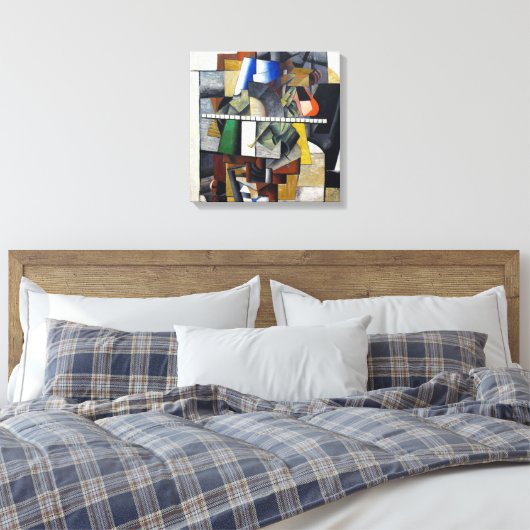 Kazimir Malevich Abstrakt Stretched Canvas Print Leinwanddruck (Insitu (Schlafzimmer))