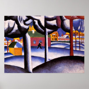 Kazimir Malevich Art - Winterlandschaft Poster
