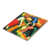 Kazimir Malevich--Ernte einbringen, Fliese (Seite)