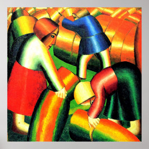 Kazimir Malevich--Ernte einbringen, Poster