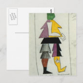 Kazimir Malevich - Feind Postkarte (Vorne/Hinten)