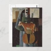 Kazimir Malevich- Kuh und Fiddle Postkarte (Vorne/Hinten)