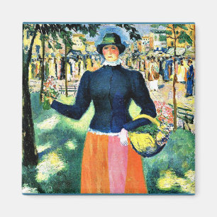 Kazimir Malevich Kunstwerk, Blume Girl Magnet