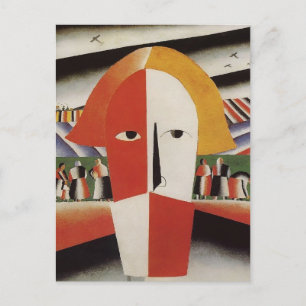 Kazimir Malevich - Leiter eines Bauernhofs Postkarte