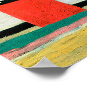 Kazimir Malevich - Rotes Haus Poster (Ecke)