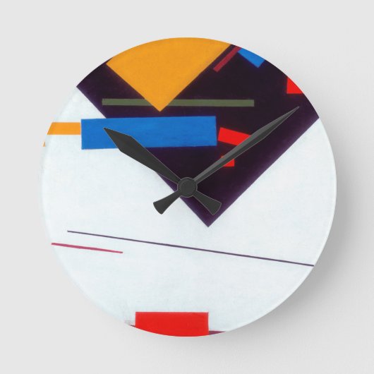Kazimir Malevich Suprametism Runde Wanduhr (Vorderseite)