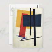 Kazimir Malevich - Suprematismus Postkarte (Vorne/Hinten)