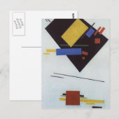 Kazimir Malevich - Suprematismus Postkarte (Vorne/Hinten)