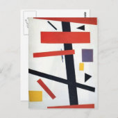 Kazimir Malevich - Suprematismus Postkarte (Vorne/Hinten)