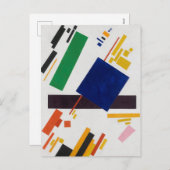 Kazimir Malevich Suprematismus Zusammensetzung Feiertagspostkarte (Vorne/Hinten)